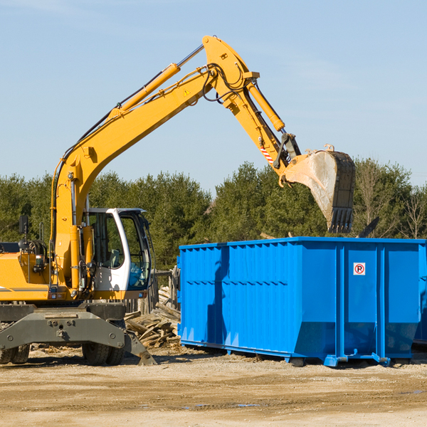 are there any restrictions on where a residential dumpster can be placed in Loma Rica California